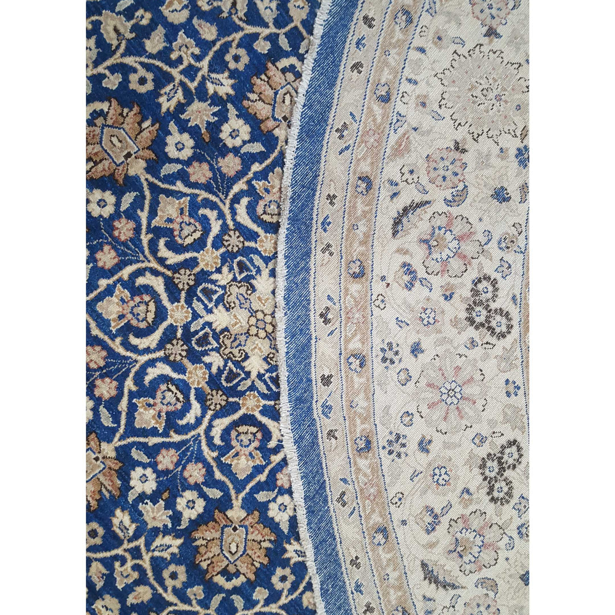 Pacific Ziegler 43763 Blue Ivory Traditional Hand Knotted Rug