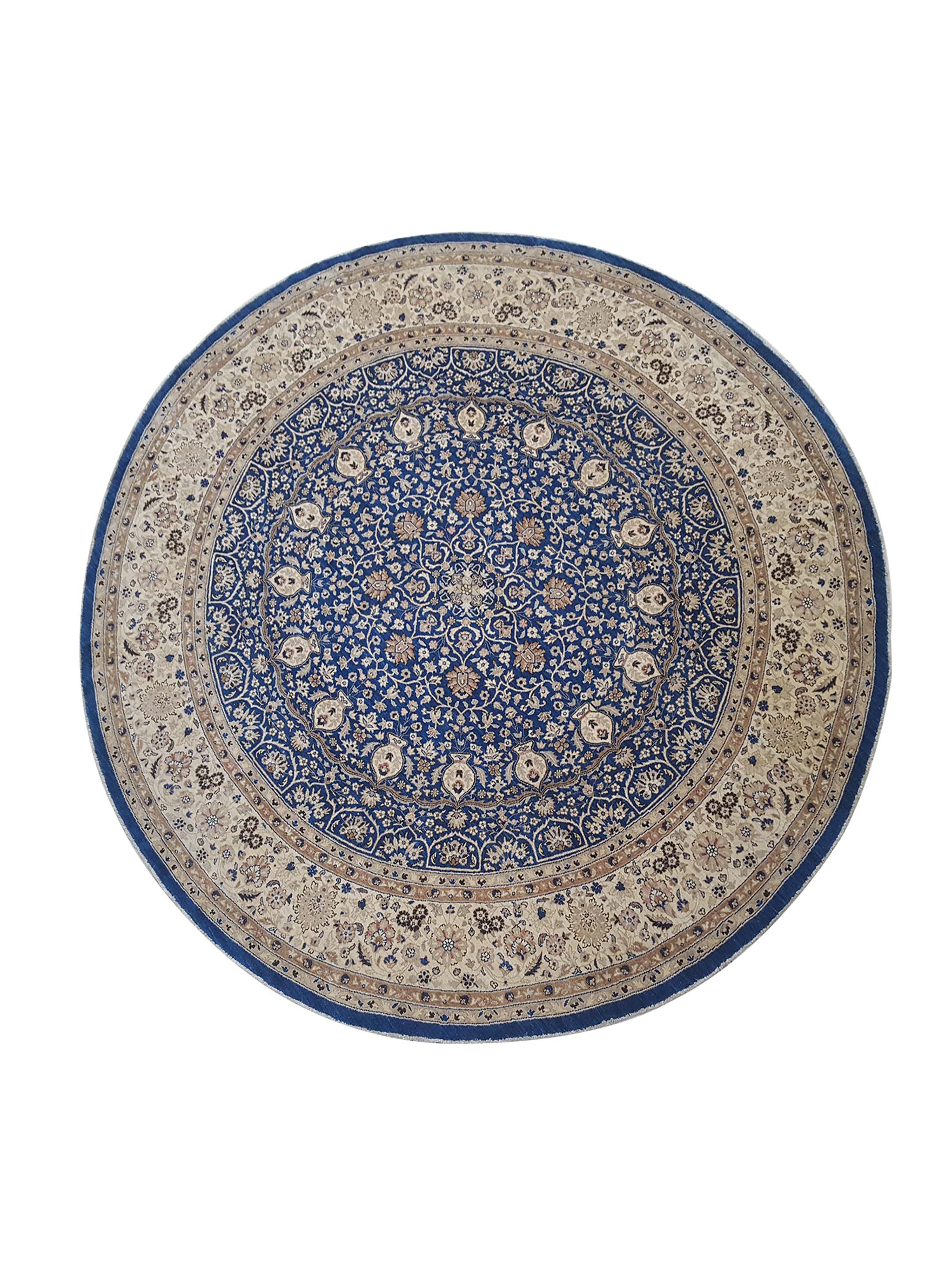 Pacific Ziegler 43763 Blue Ivory Traditional Hand Knotted Rug – Pacific ...