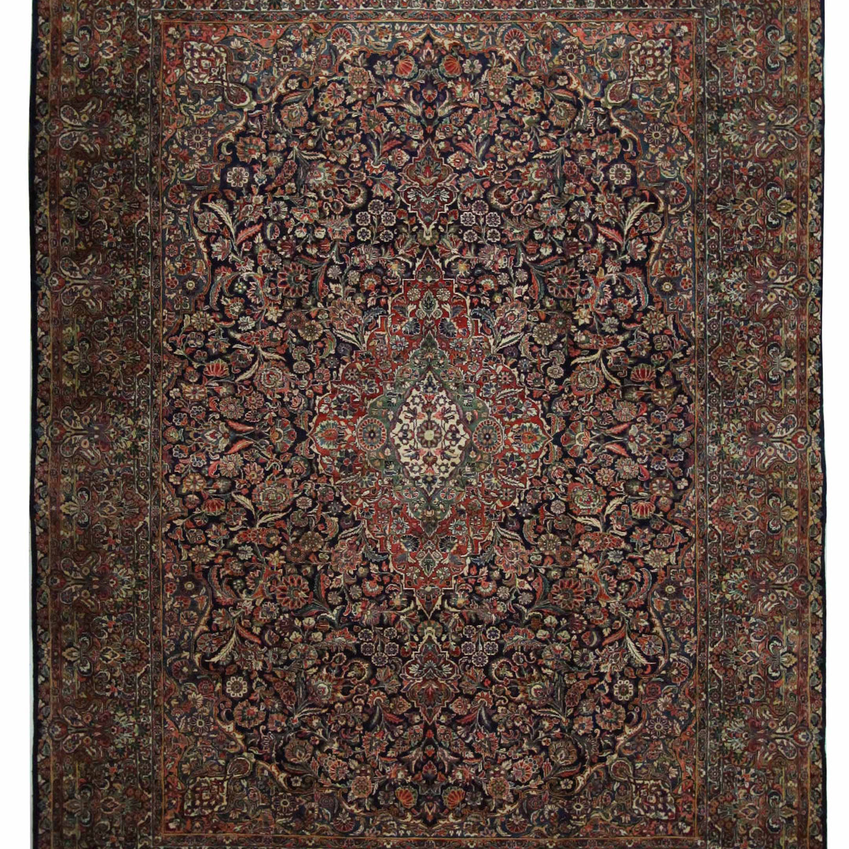 Fasa Sarouk  Navy Rust Traditional