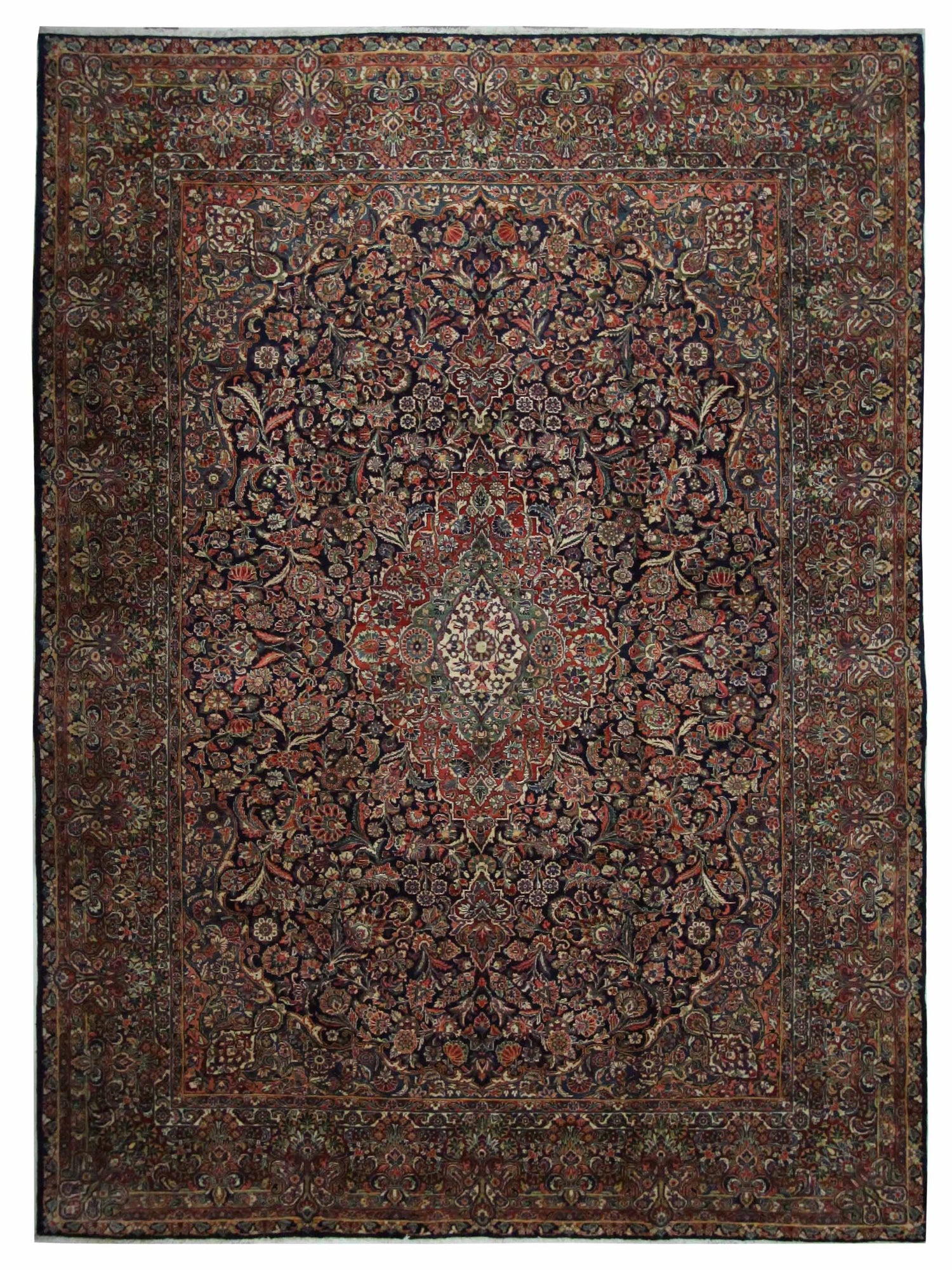 Fasa Sarouk  Navy Rust Traditional