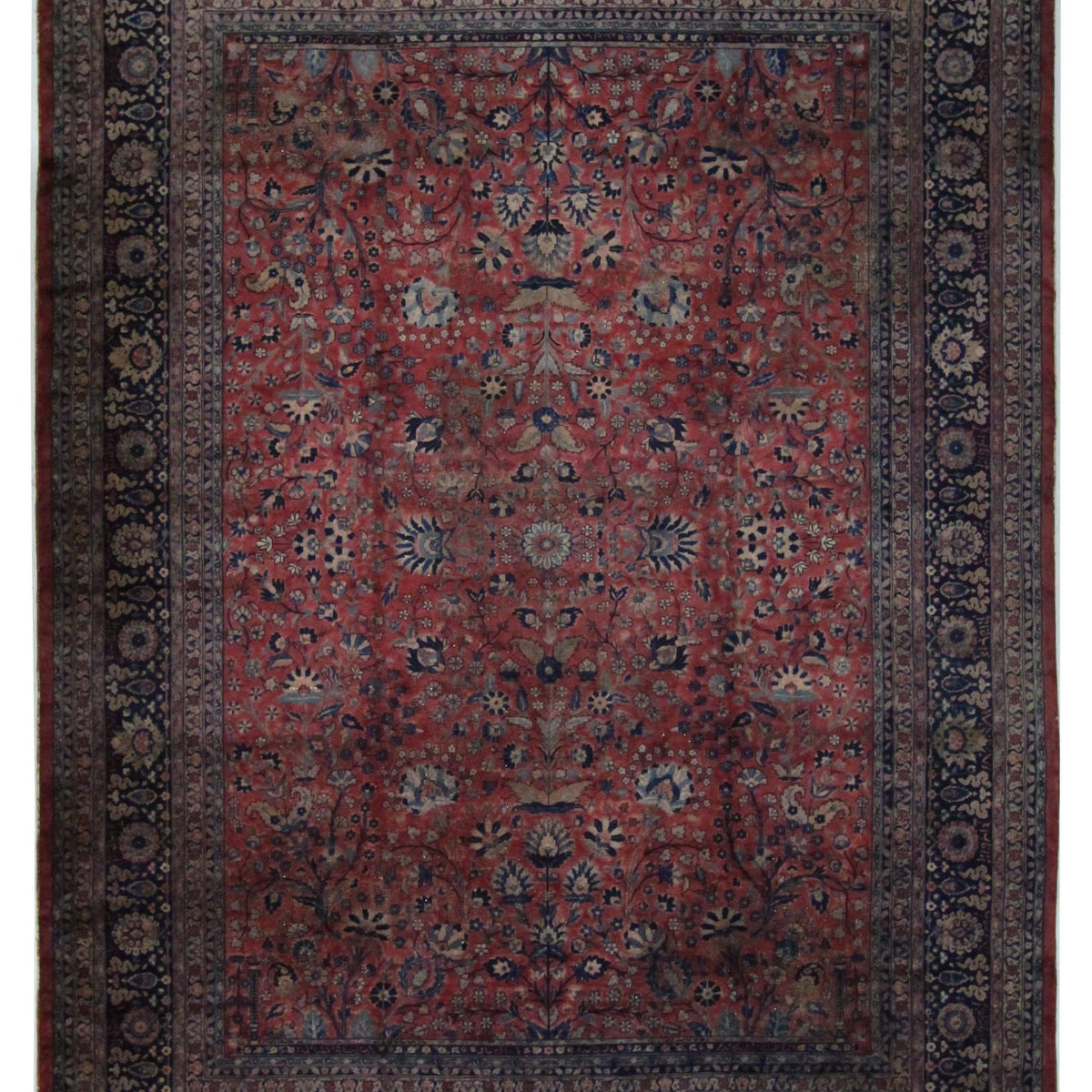 Fasa Kashan Indo  Rust Blue Traditional