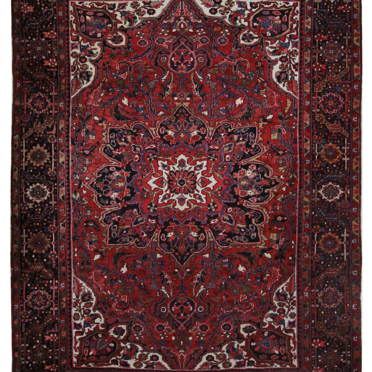 Pacific Heriz  Rust Blue Traditional