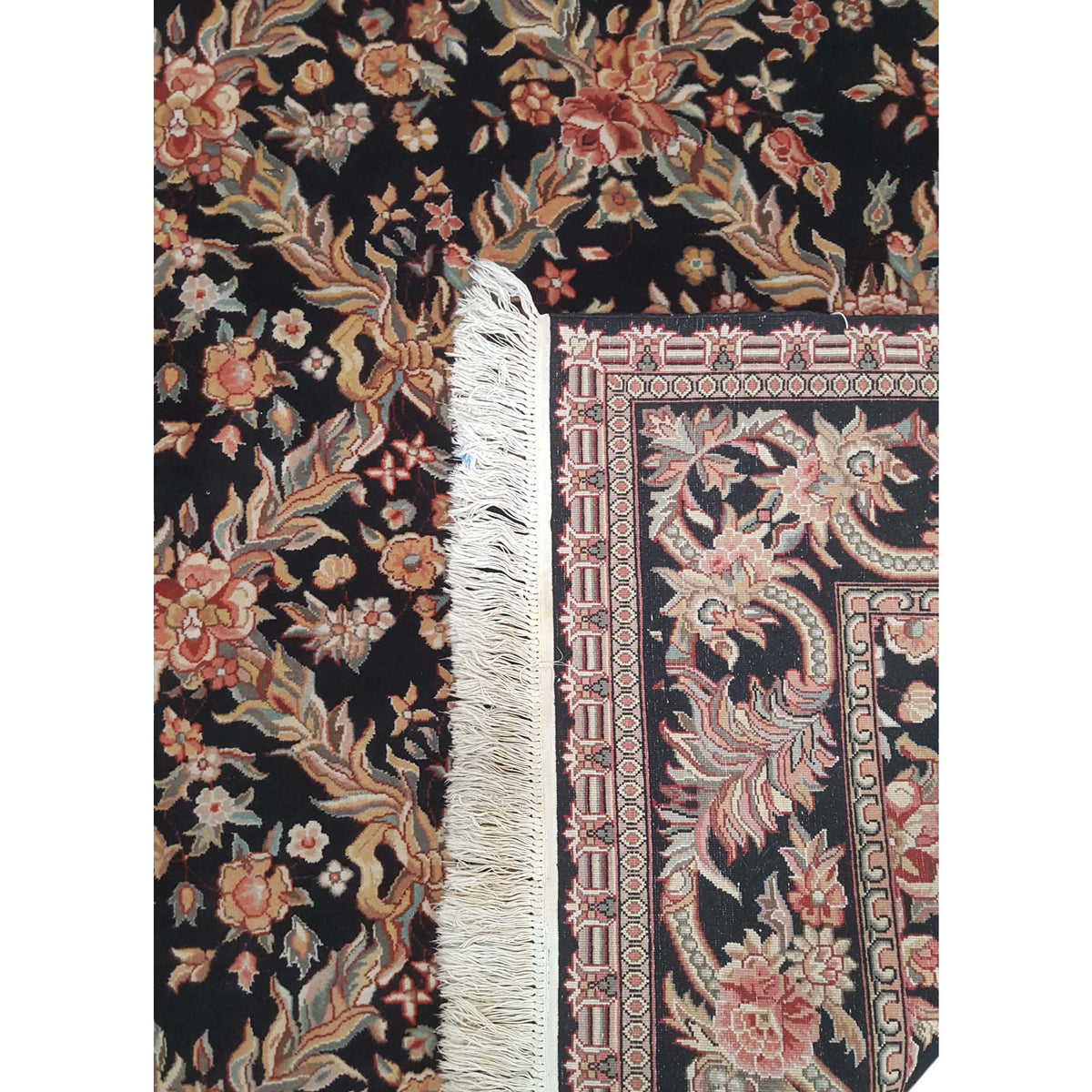 Pacific Classic 43769 Black Red Traditional Hand Knotted Rug