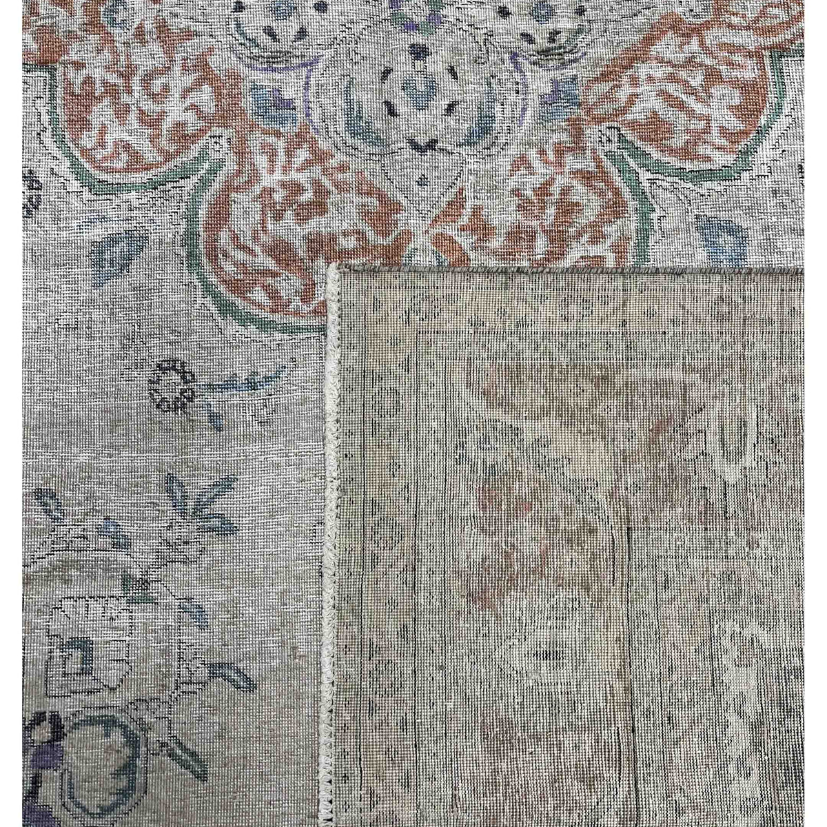 Pacific Vintage Artisan 43771 Beige Orange Vintage Hand Knotted Rug