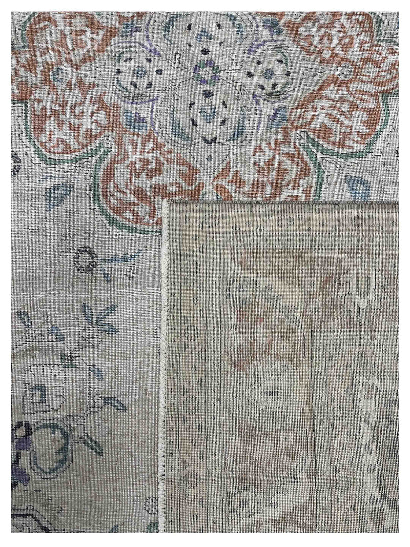 Pacific Vintage Artisan 43771 Beige Orange Vintage Hand Knotted Rug