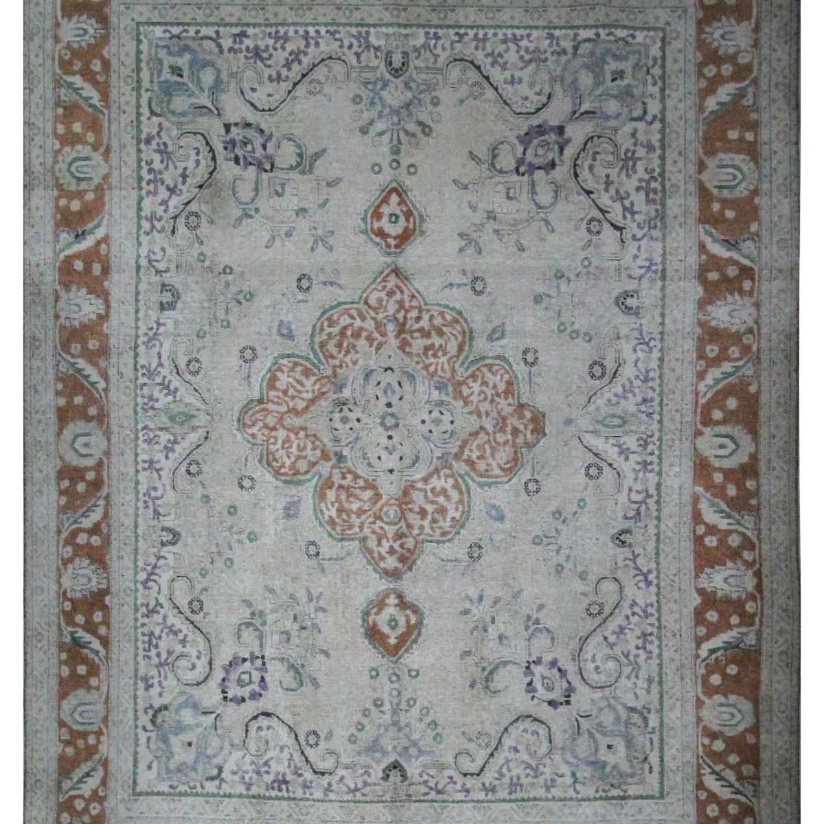 Pacific Vintage Artisan  Beige Orange Vintage