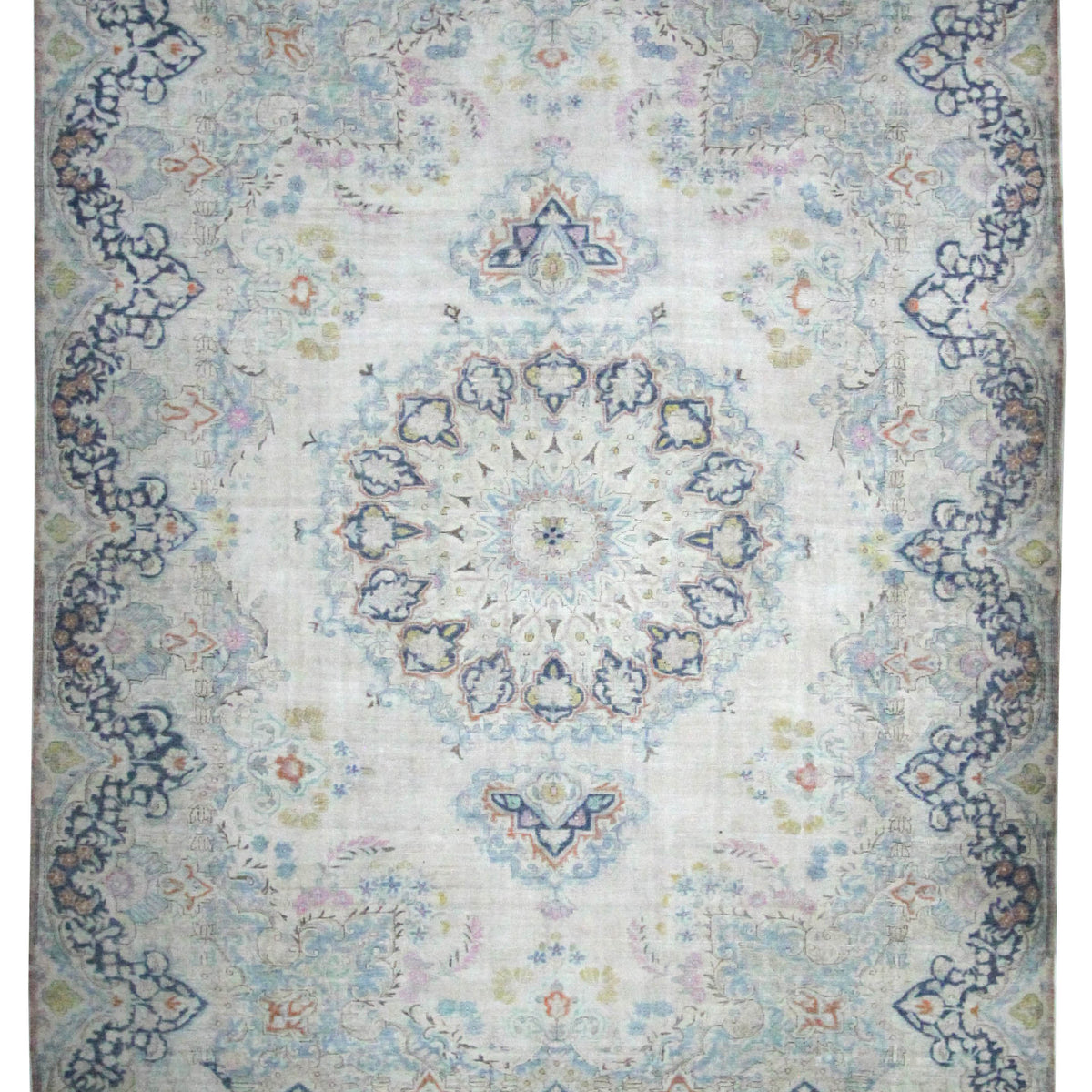 Pacific Vintage Artisan  Beige Blue Vintage