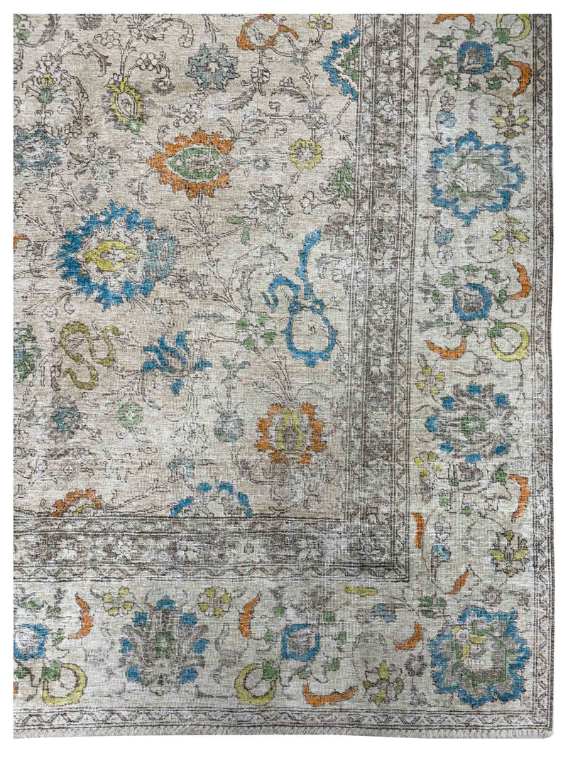 Pacific Vintage Artisan 43780 Beige Multi Vintage Hand Knotted Rug