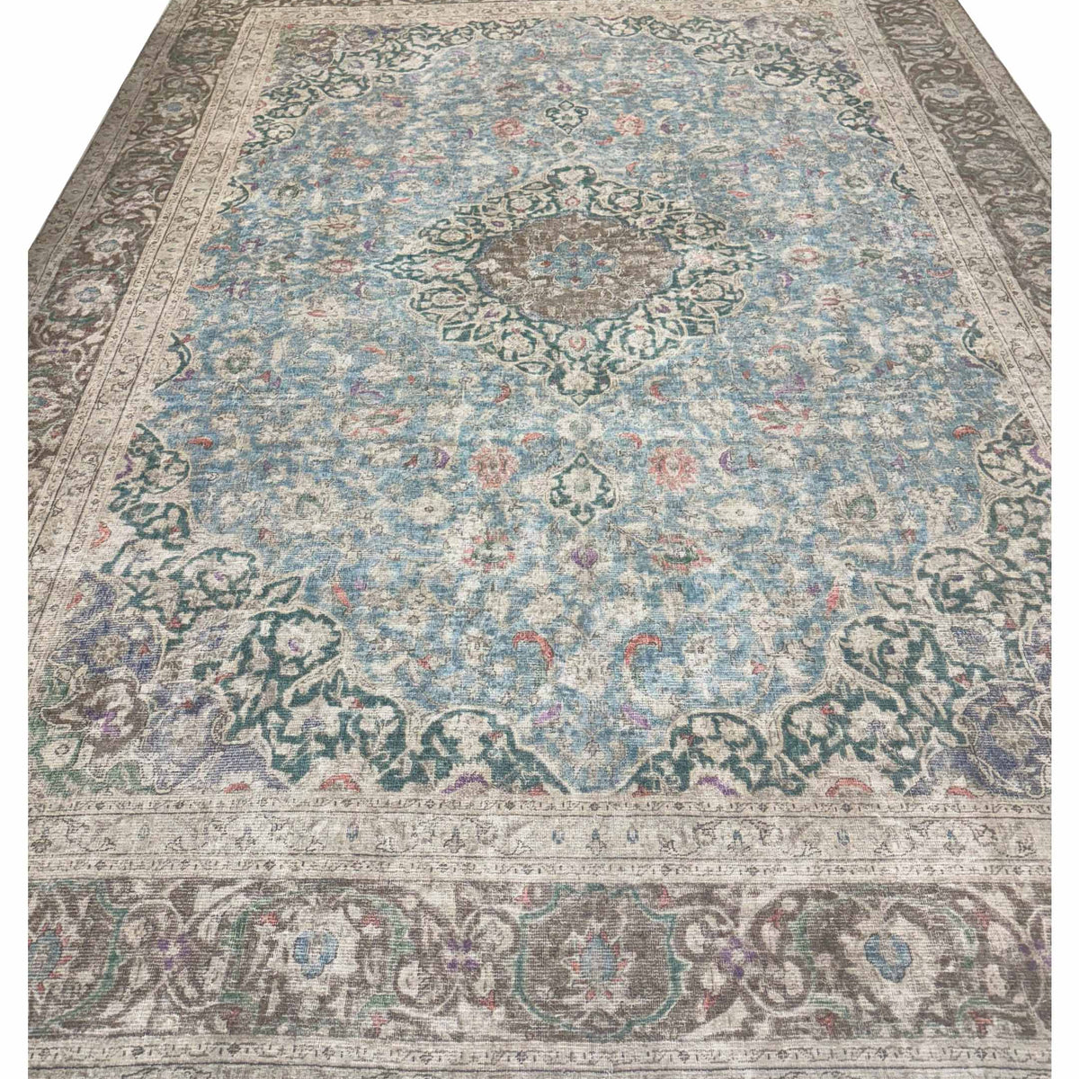 Pacific Vintage Artisan 43784 Beige Multi Vintage Hand Knotted Rug