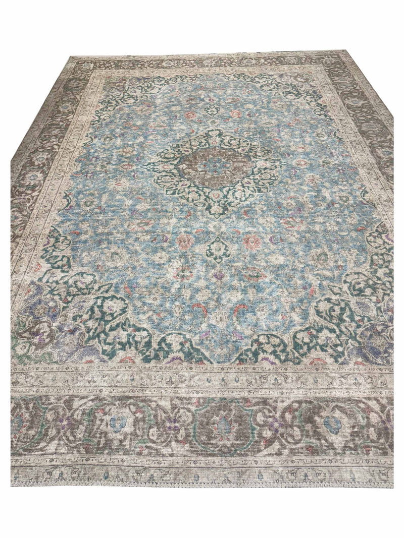 Pacific Vintage Artisan 43784 Beige Multi Vintage Hand Knotted Rug