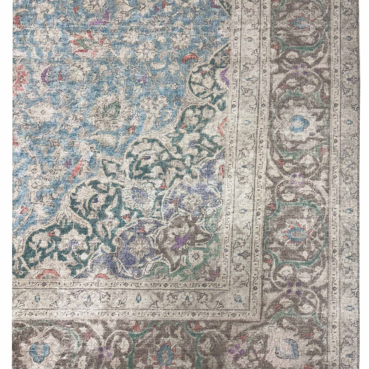 Pacific Vintage Artisan 43784 Beige Multi Vintage Hand Knotted Rug
