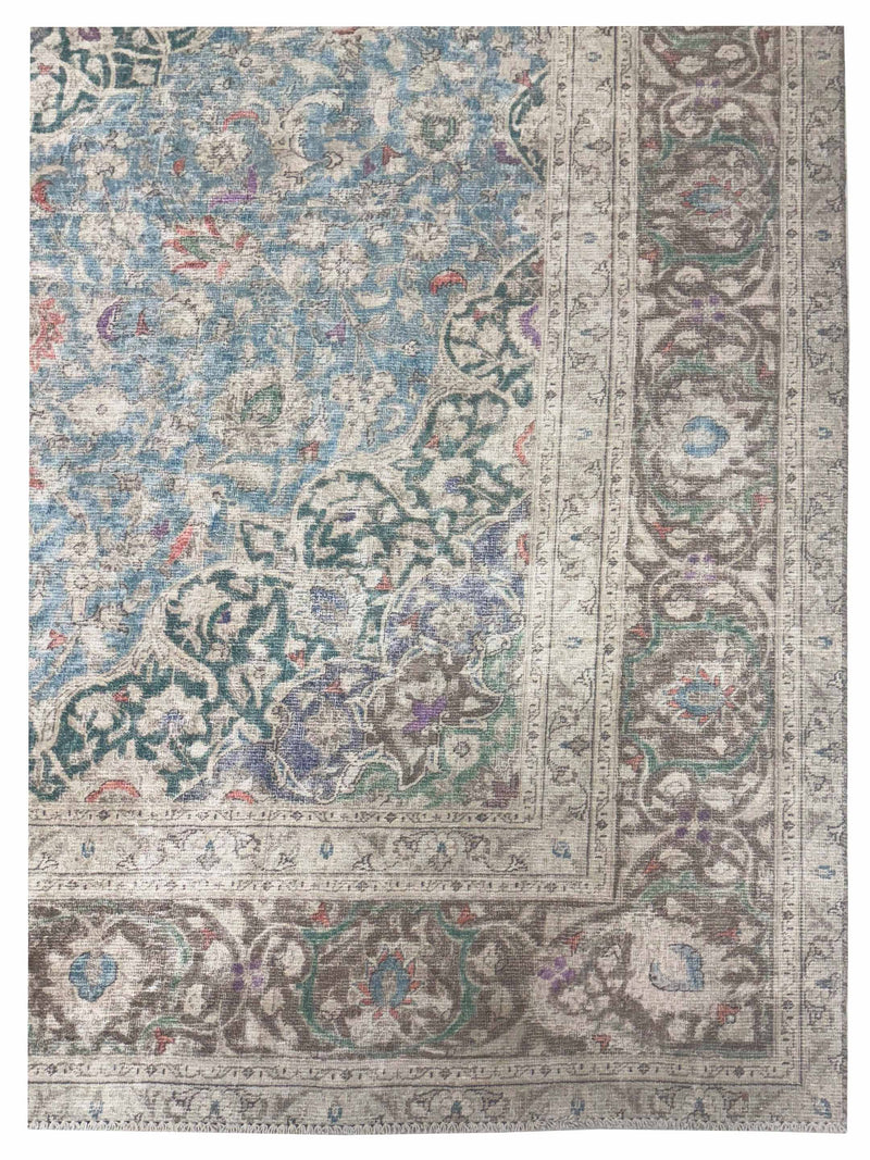 Pacific Vintage Artisan 43784 Beige Multi Vintage Hand Knotted Rug