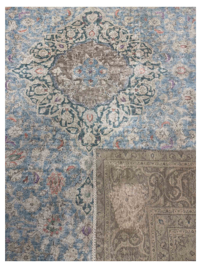 Pacific Vintage Artisan 43784 Beige Multi Vintage Hand Knotted Rug