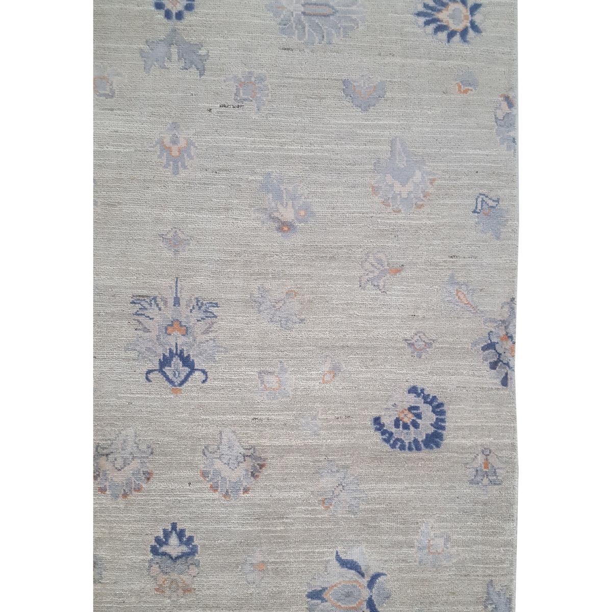 Pacific Ziegler Silk Route 43786 Ivory Navy Transitional Hand Knotted Rug