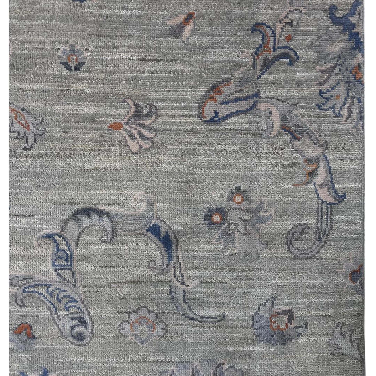 Pacific Ziegler Silk Route 43787 Ivory Navy Transitional Hand Knotted Rug