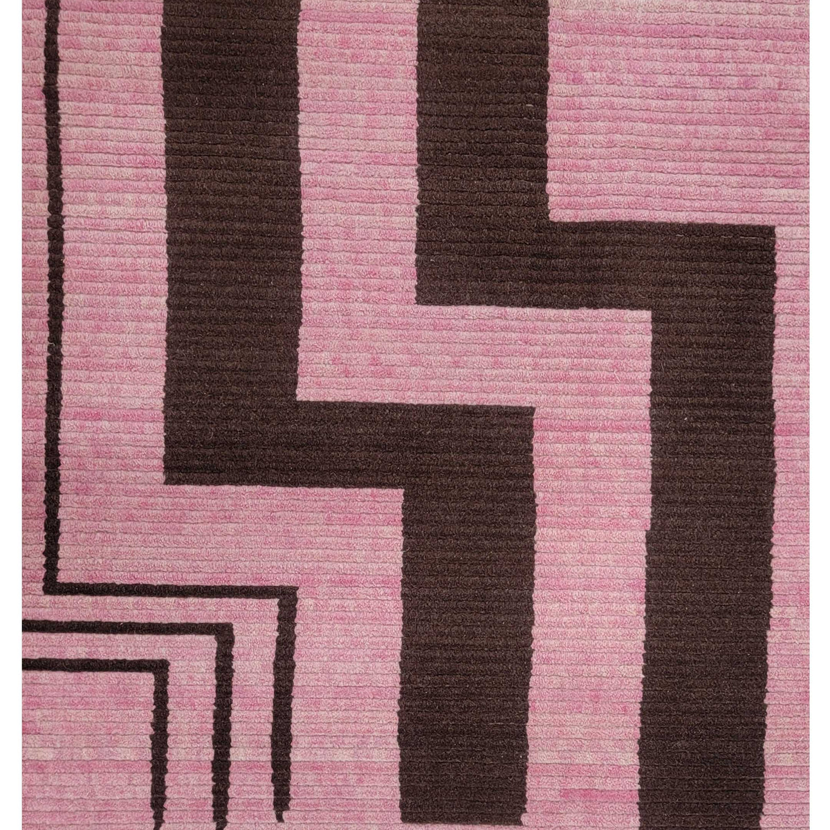 Pacific Moroccan 43788 Pink Brown Transitional Hand Knotted Rug