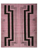 Pacific Moroccan 43788 Pink Brown Transitional Hand Knotted Rug
