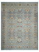 Pacific California 43789 Teal Beige Transitional Hand Finished Rugs