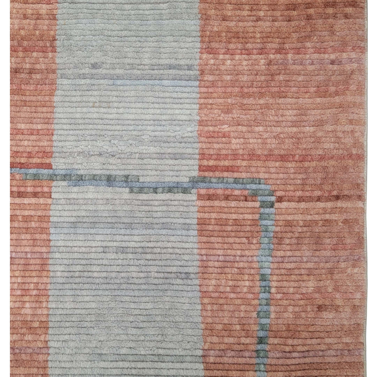 Pacific Moroccan 43792 Orange Grey Transitional Hand Knotted Rug