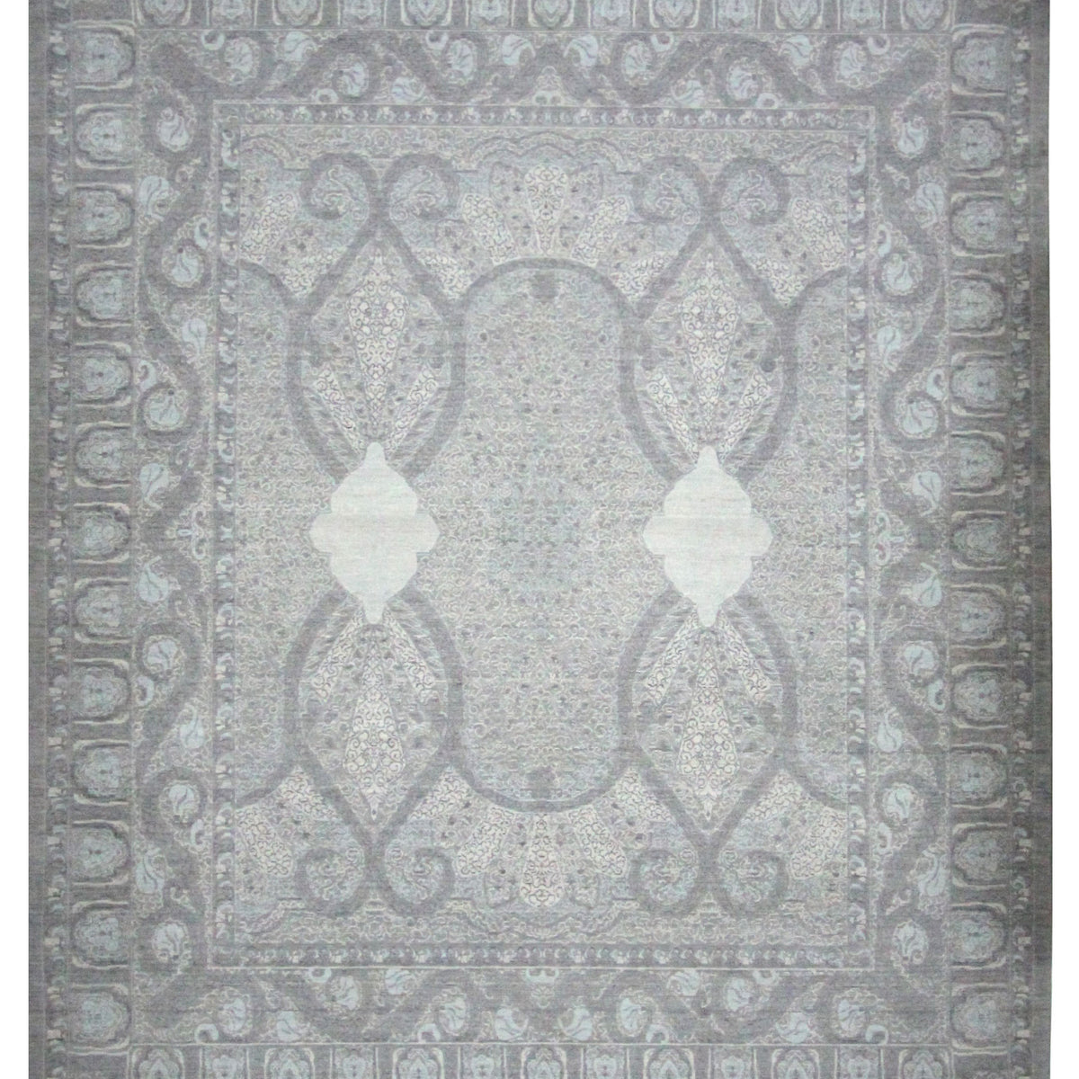 Pacific California 43793 Beige Grey Transitional Hand Finished Rugs