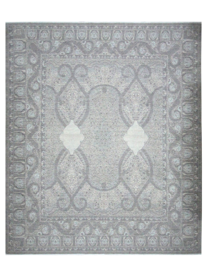 Pacific California 43793 Beige Grey Transitional Hand Finished Rugs