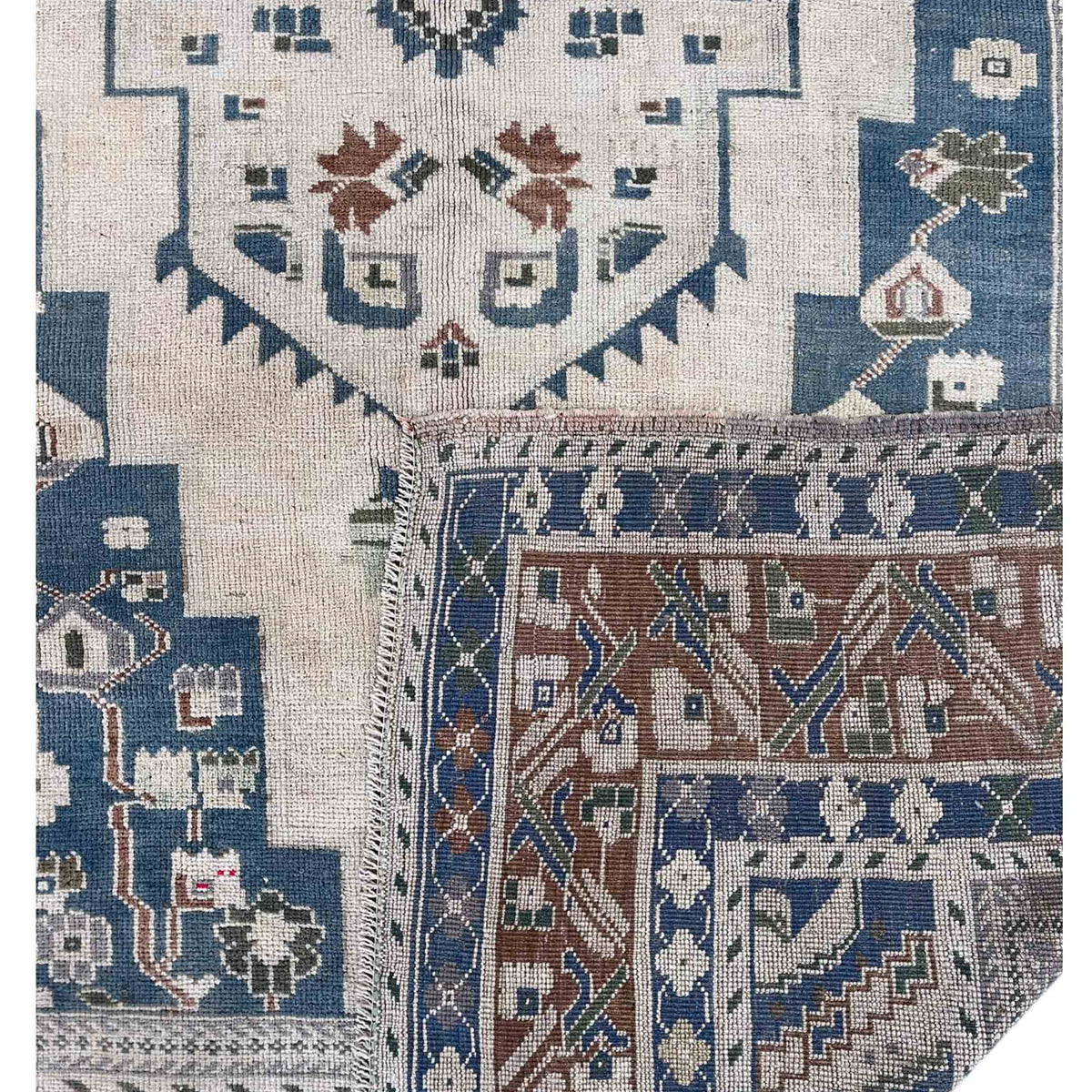 Pacific Anatolian 43795 Beige Rust Transitional Hand Knotted Rug