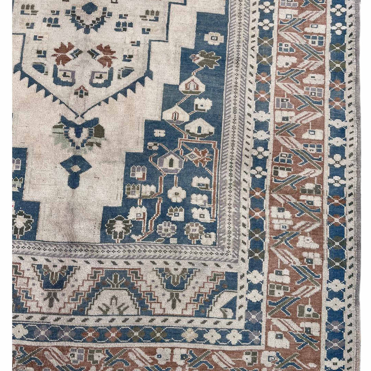 Pacific Anatolian 43795 Beige Rust Transitional Hand Knotted Rug