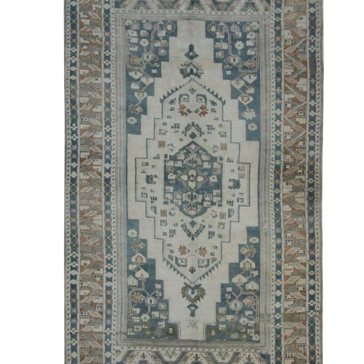 Pacific Anatolian 43795 Beige Rust Transitional Hand Knotted Rug