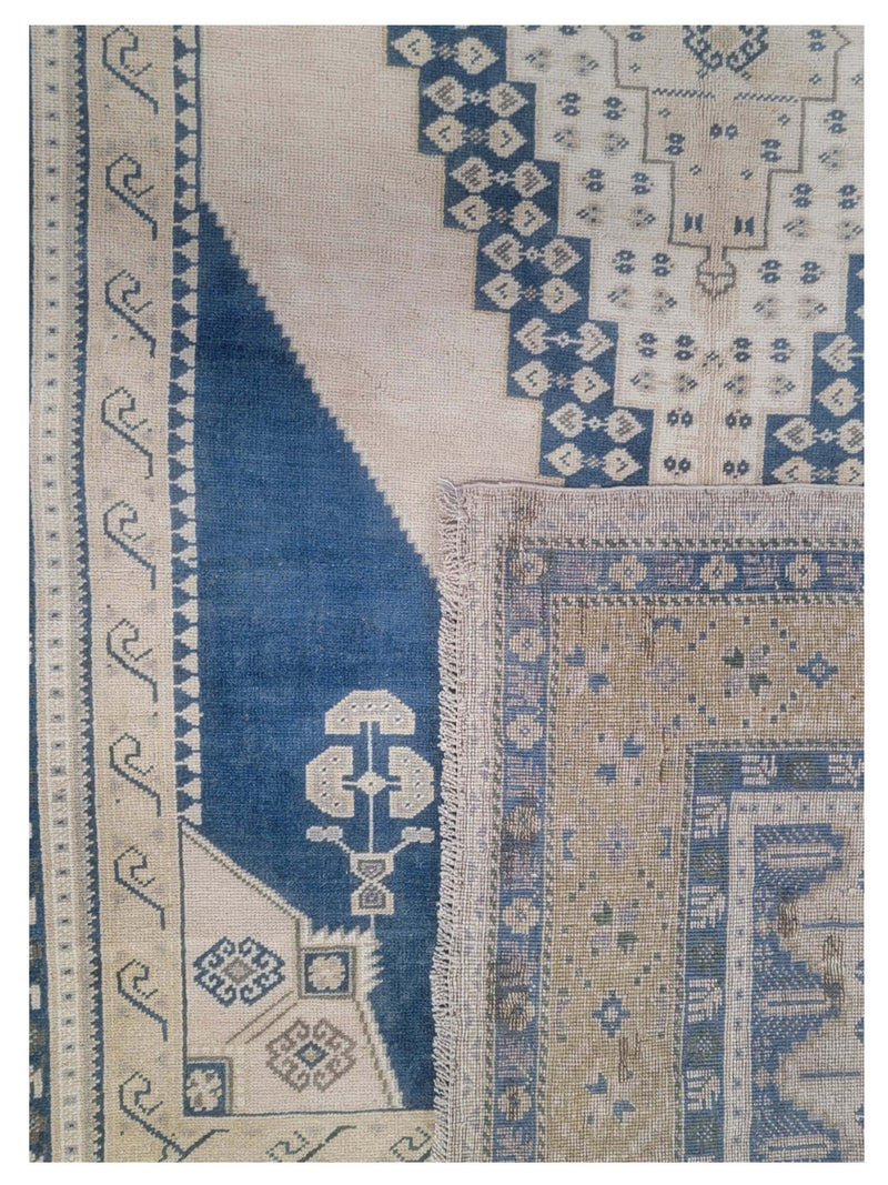 Pacific Anatolian 43796 Blue Beige Transitional Hand Knotted Rug