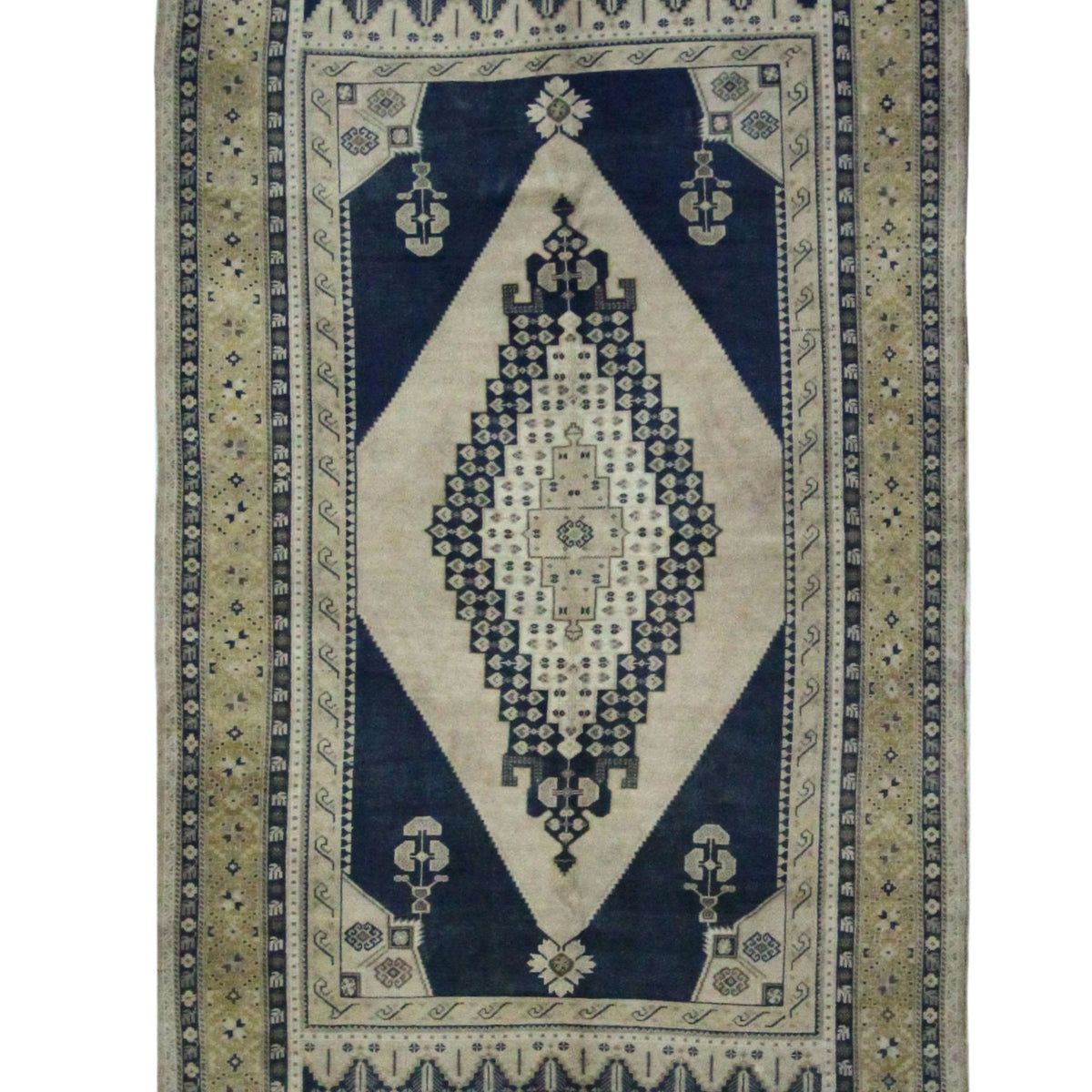 Pacific Anatolian 43796 Blue Beige Transitional Hand Knotted Rug