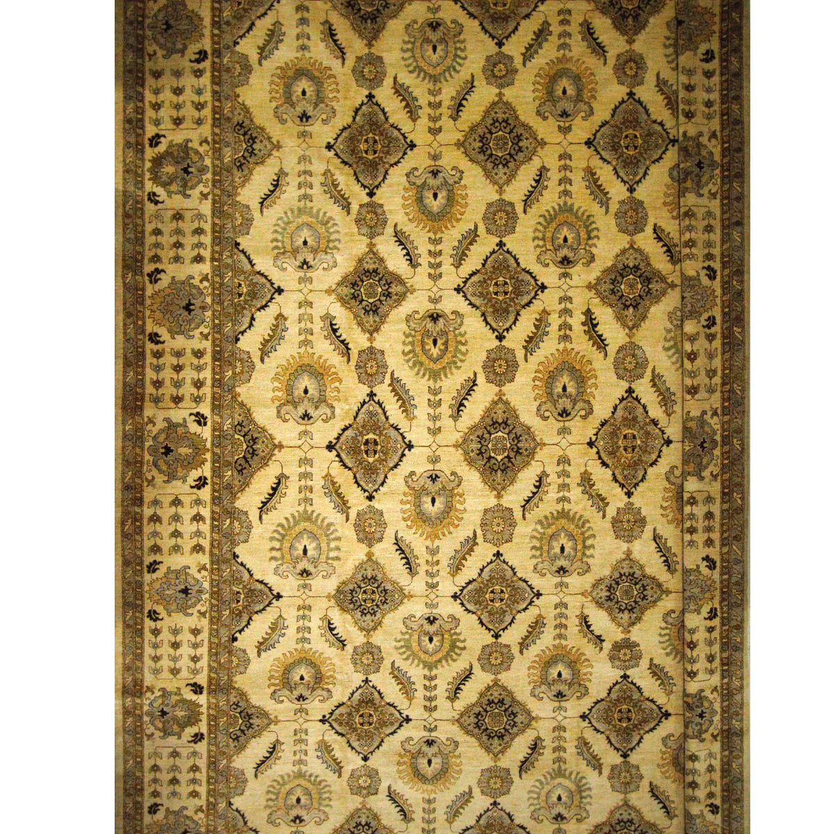 Pacific Ziegler 43801 Ivory Ivory Transitional Hand Knotted Rug