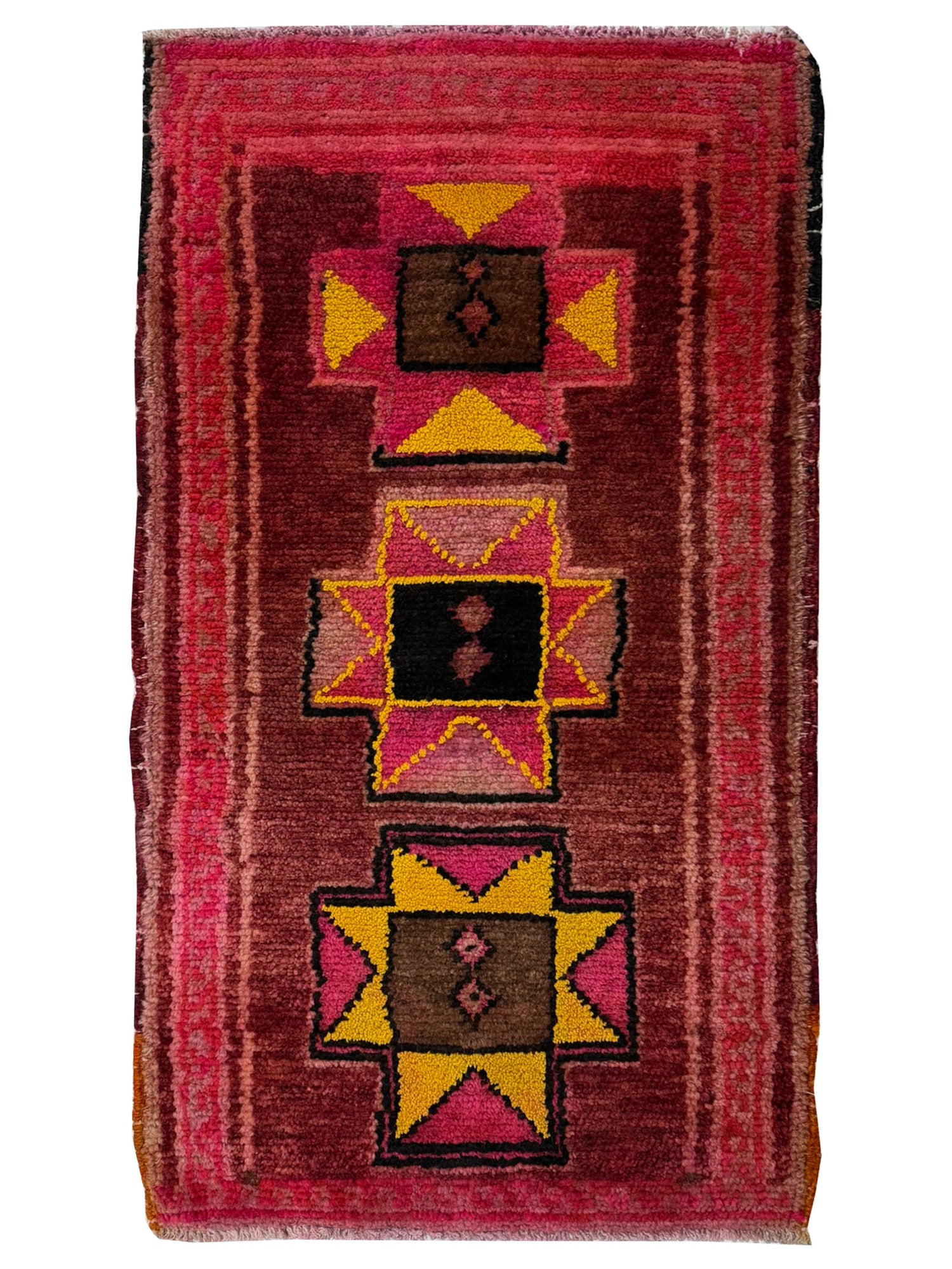 Pacific Anatolian 43802 Pink Orange Hand Knotted Rug