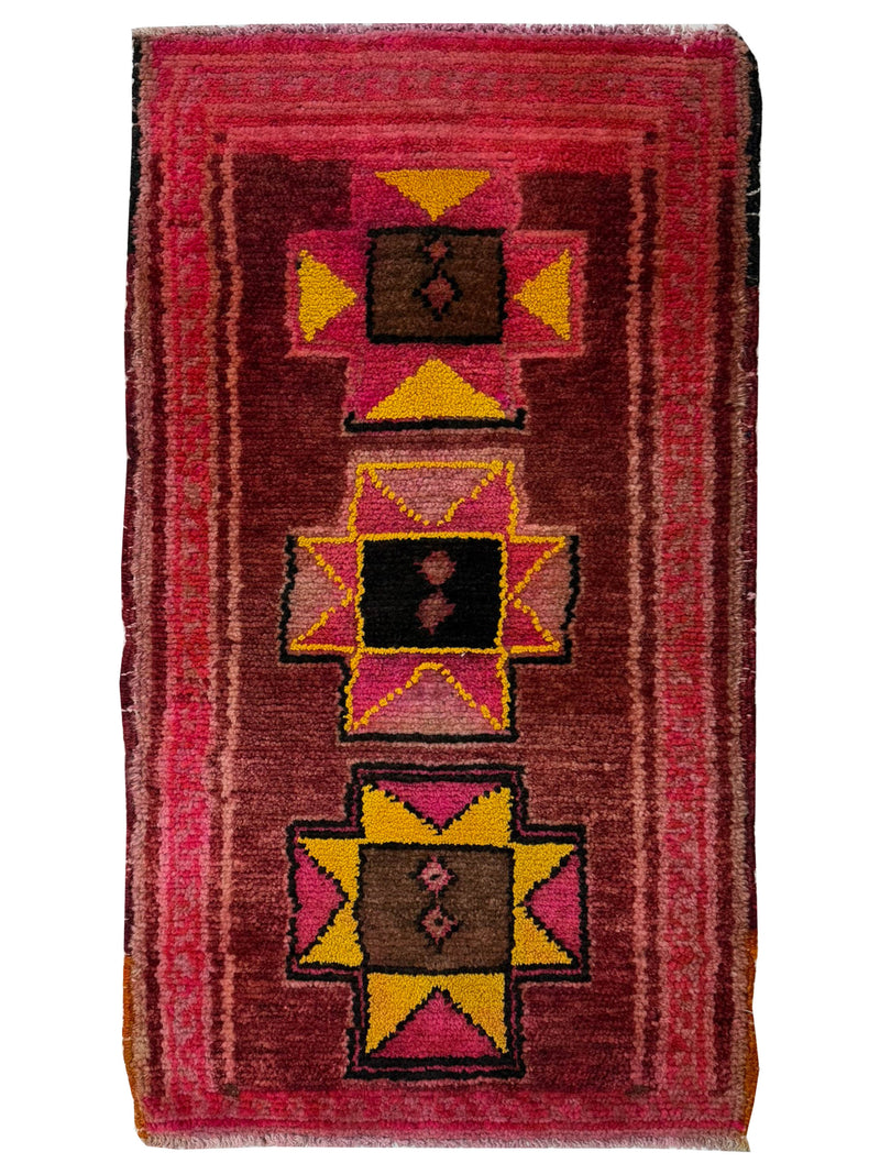 Pacific Anatolian 43802 Pink Orange Hand Knotted Rug
