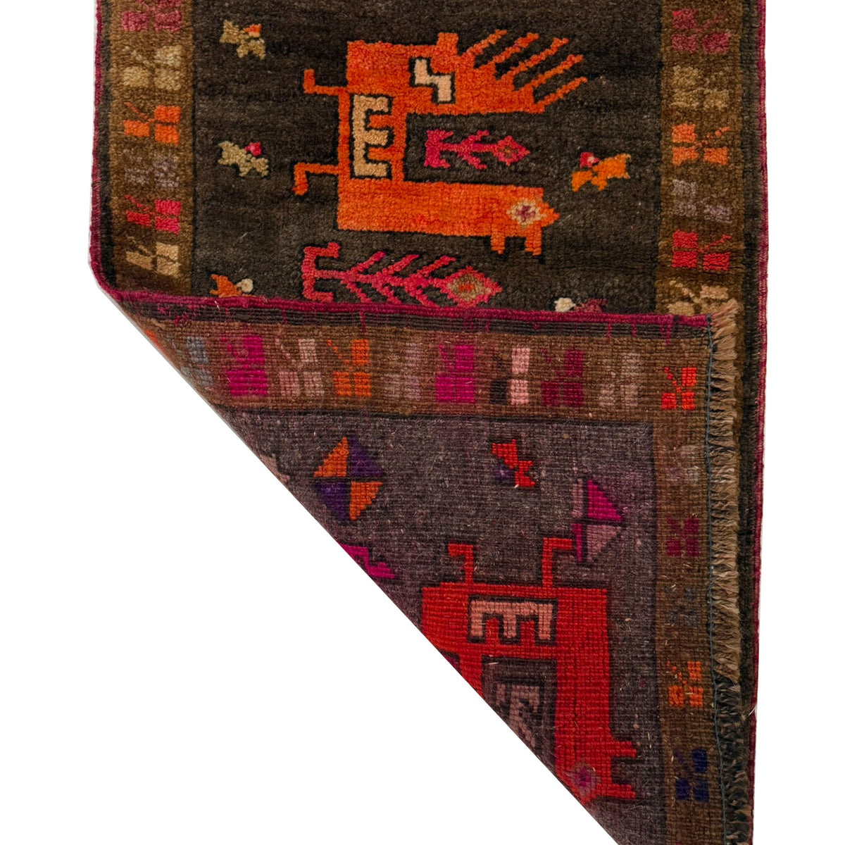 Pacific Anatolian 43819 Brown Orange Hand Knotted Rug