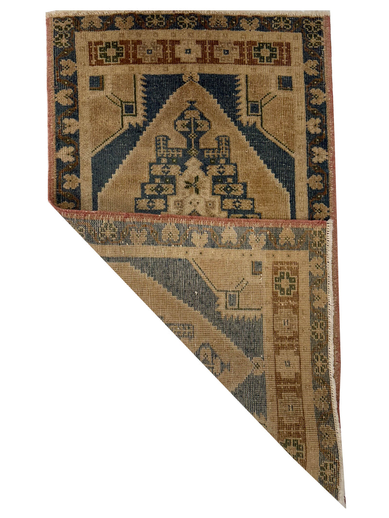 Pacific Anatolian 43820 Teal Beige Hand Knotted Rug