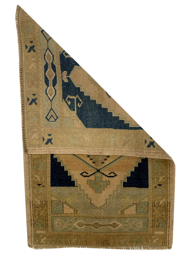 Pacific Anatolian 43824 Blue Beige Hand Knotted Rug