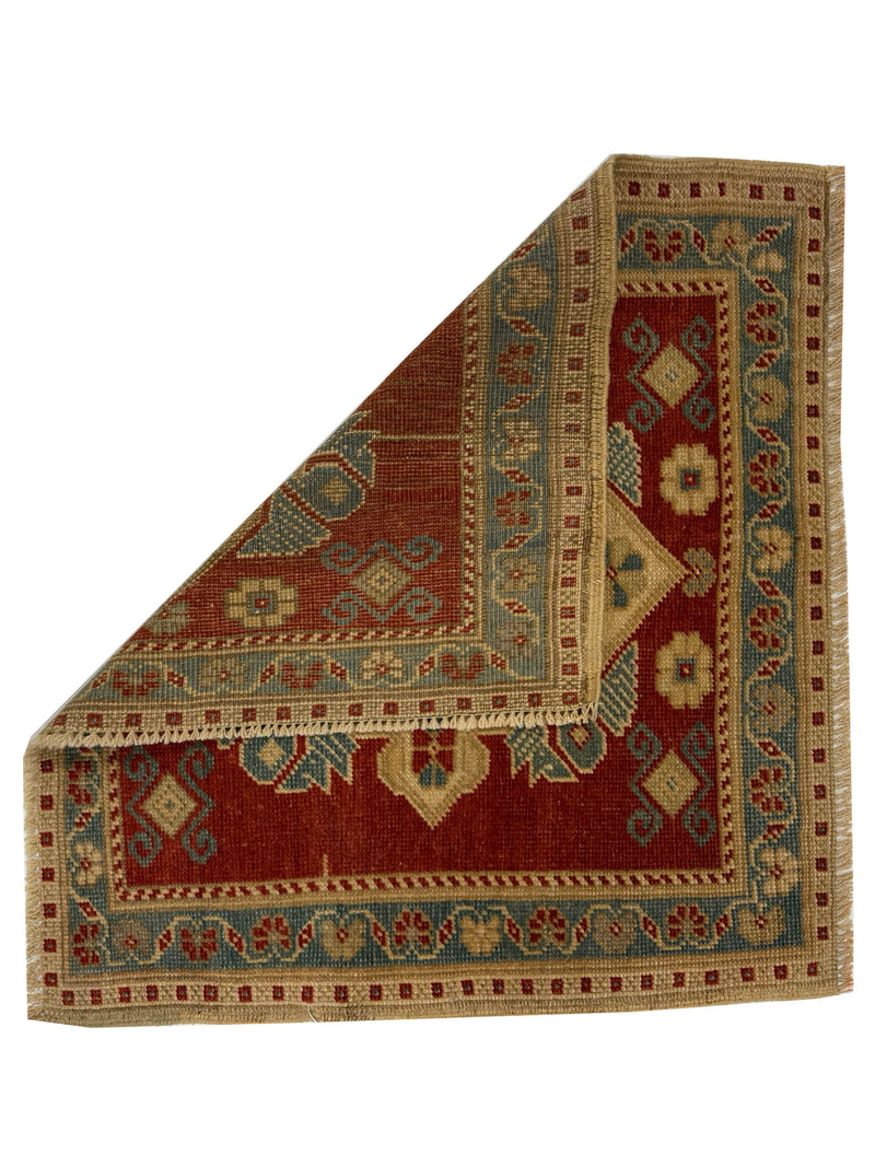 Pacific Anatolian 43826 Rust Teal Hand Knotted Rug