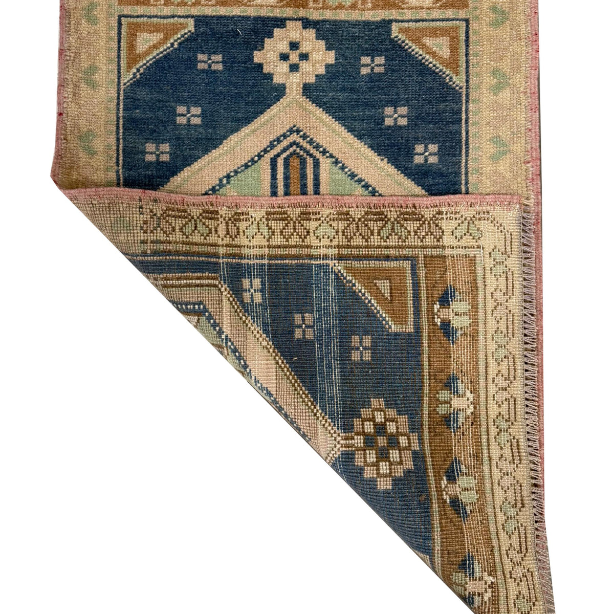 Pacific Anatolian 43836 Blue Beige Hand Knotted Rug