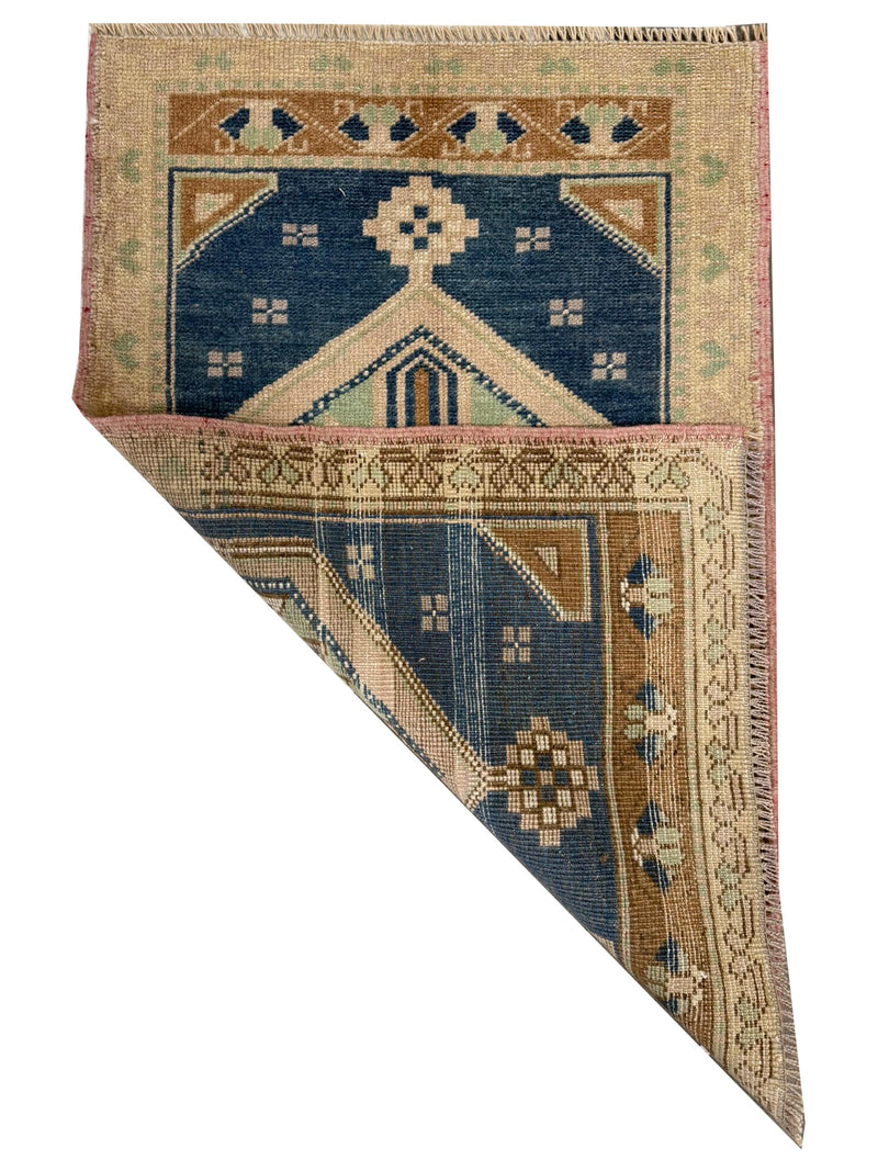 Pacific Anatolian 43836 Blue Beige Hand Knotted Rug