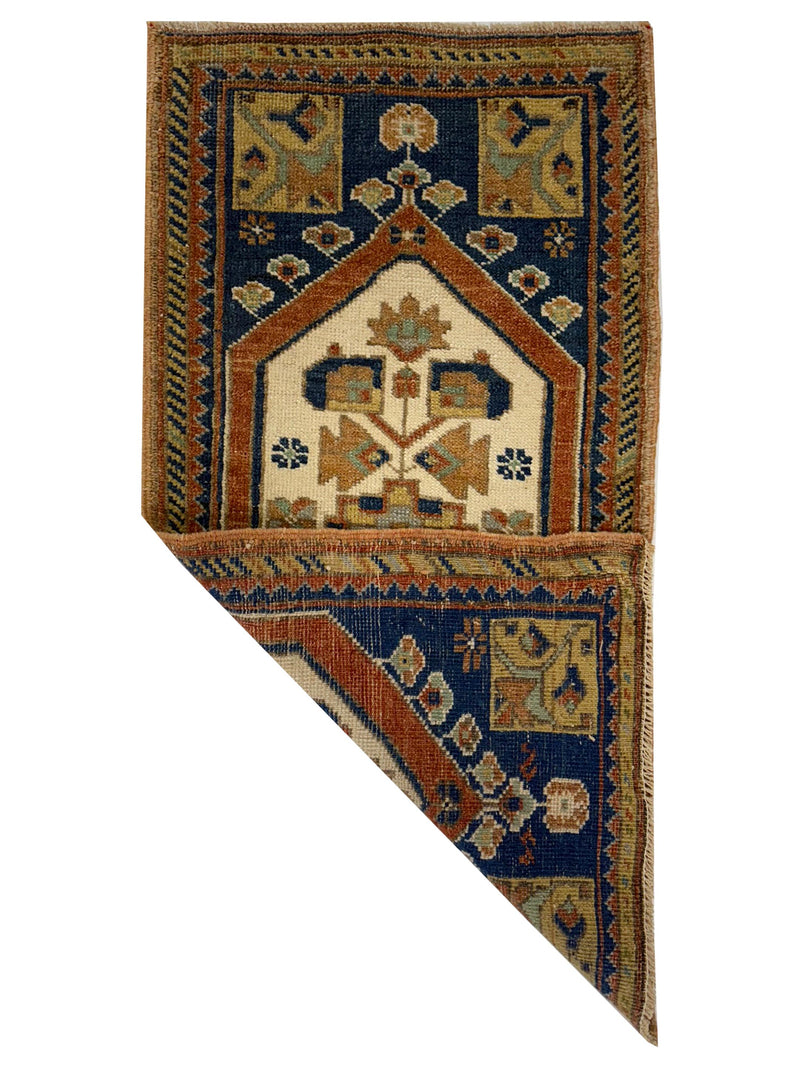 Pacific Anatolian 43838 Ivory Blue Hand Knotted Rug
