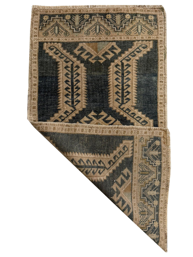 Pacific Anatolian 43843 Teal Ivory Hand Knotted Rug