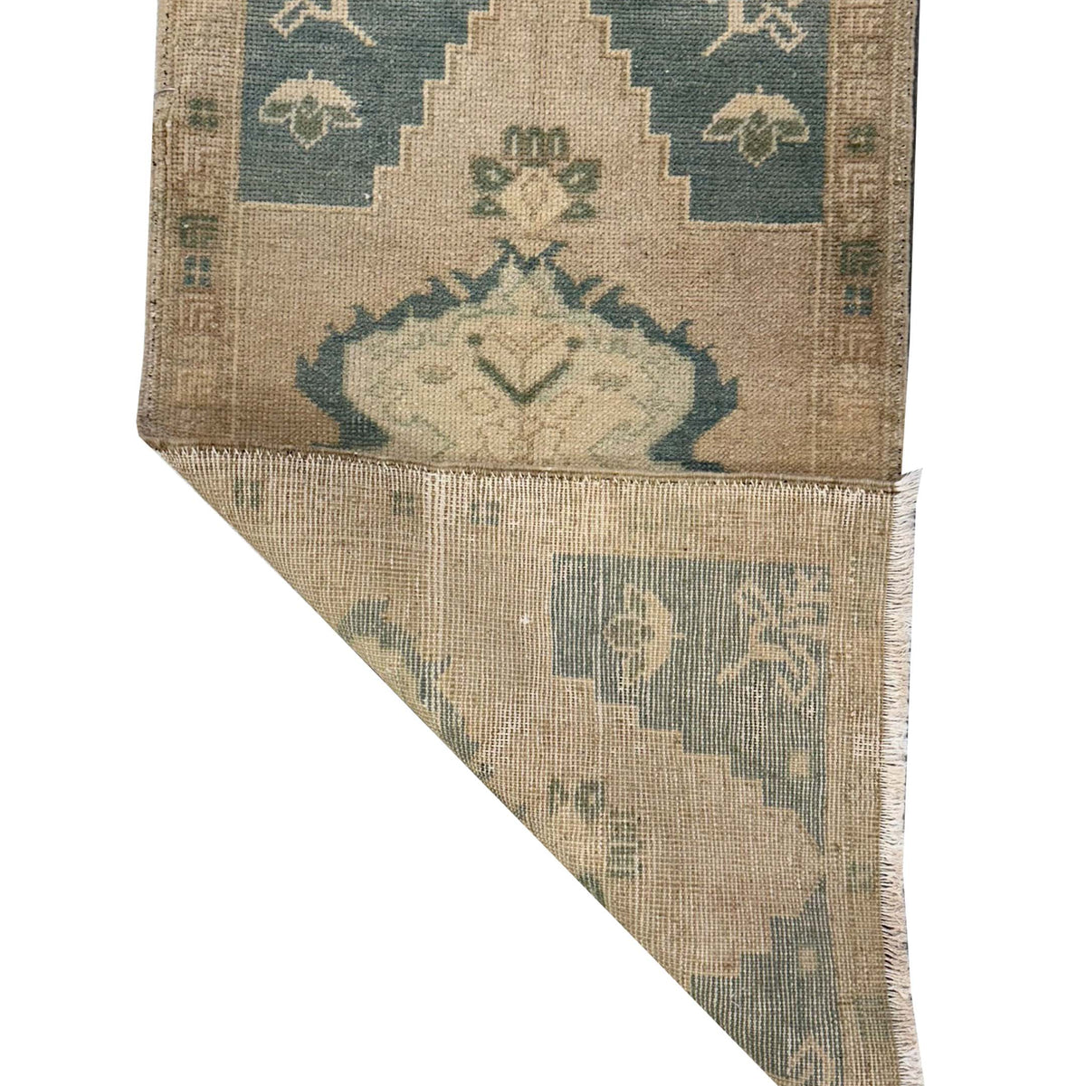 Pacific Anatolian 43856 Teal Tan Hand Knotted Rug