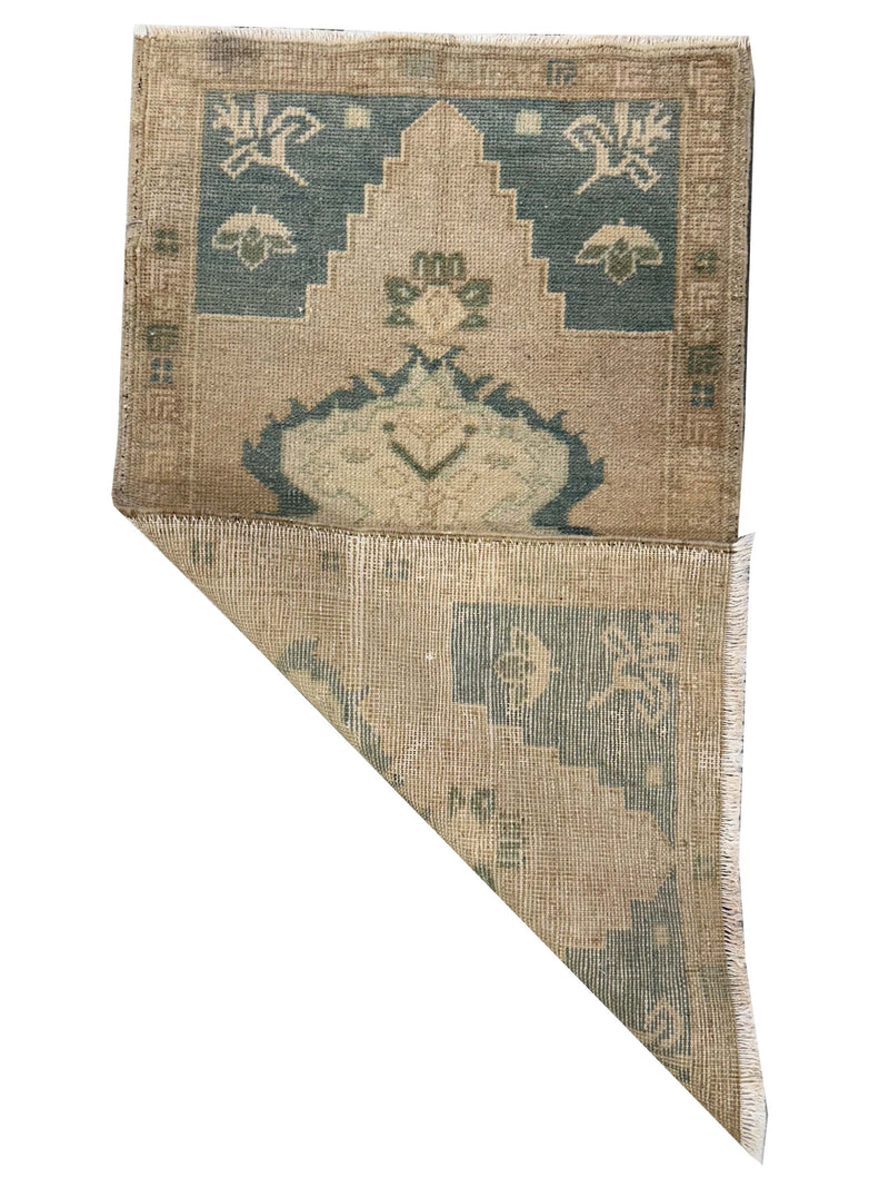 Pacific Anatolian 43856 Teal Tan Hand Knotted Rug