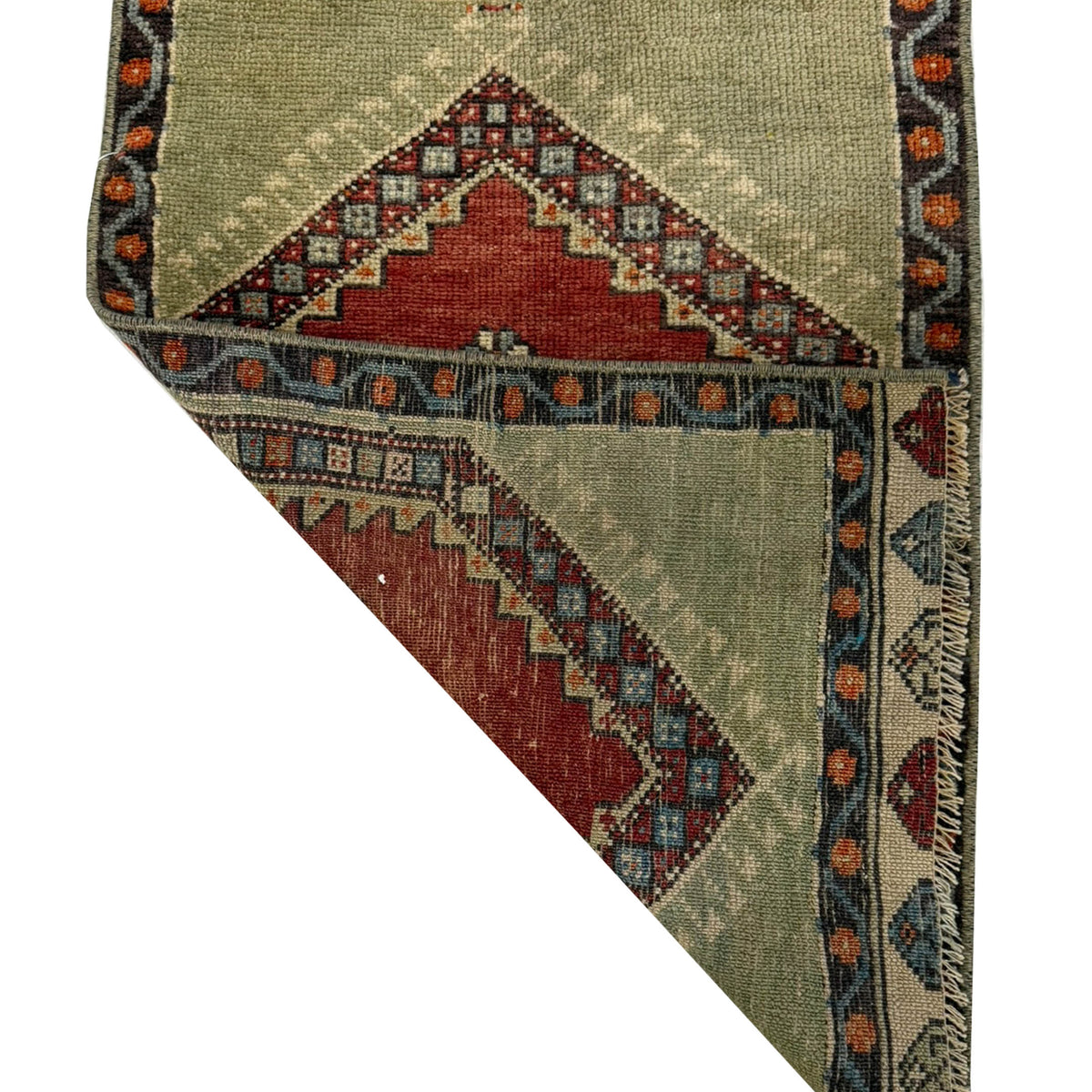 Pacific Anatolian 43862 Green Rust Hand Knotted Rug