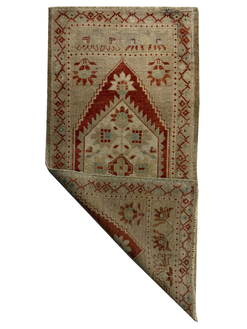 Pacific Anatolian 43871 Teal Beige Hand Knotted Rug