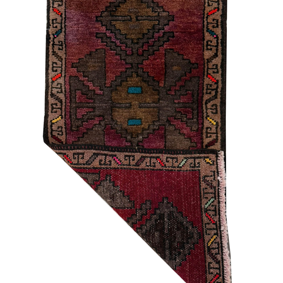 Pacific Anatolian 43873 Pink Brown Hand Knotted Rug