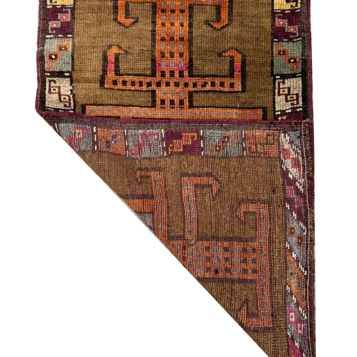 Pacific Anatolian 43874 Brown Rust Hand Knotted Rug