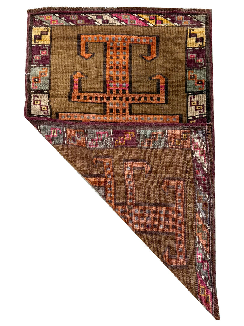 Pacific Anatolian 43874 Brown Rust Hand Knotted Rug