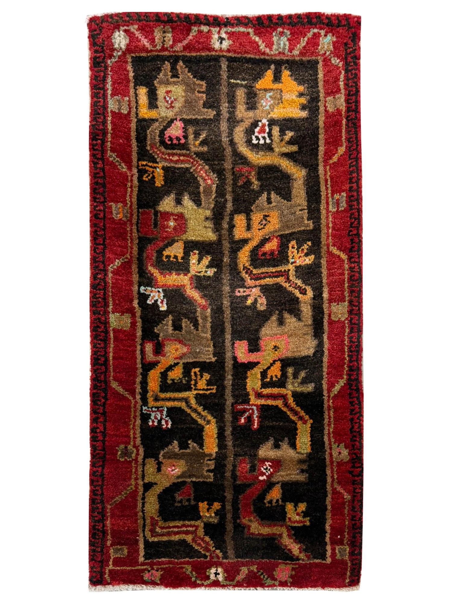 Pacific Anatolian  Orange Black Tradional