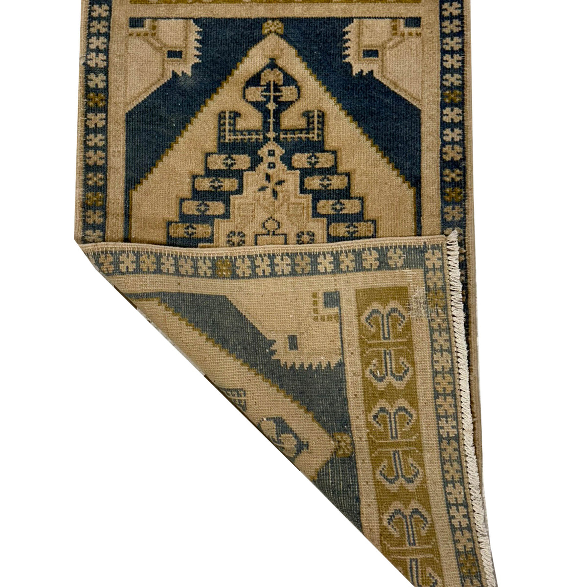 Pacific Anatolian 43884 Beige Teal Tradional Hand Knotted Rug